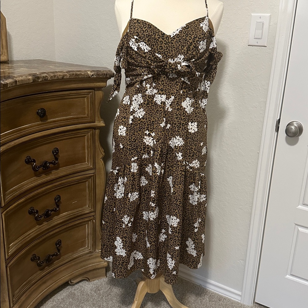 Eloquii Midi Animal Print Dress